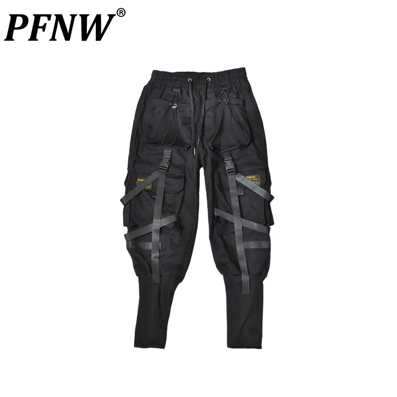 

PFNW Men's Tide Cargo Pants Autumn New Darkwear Fashion High Street Casual Leggings Niche Design Overalls Punk Techwear 12A3272