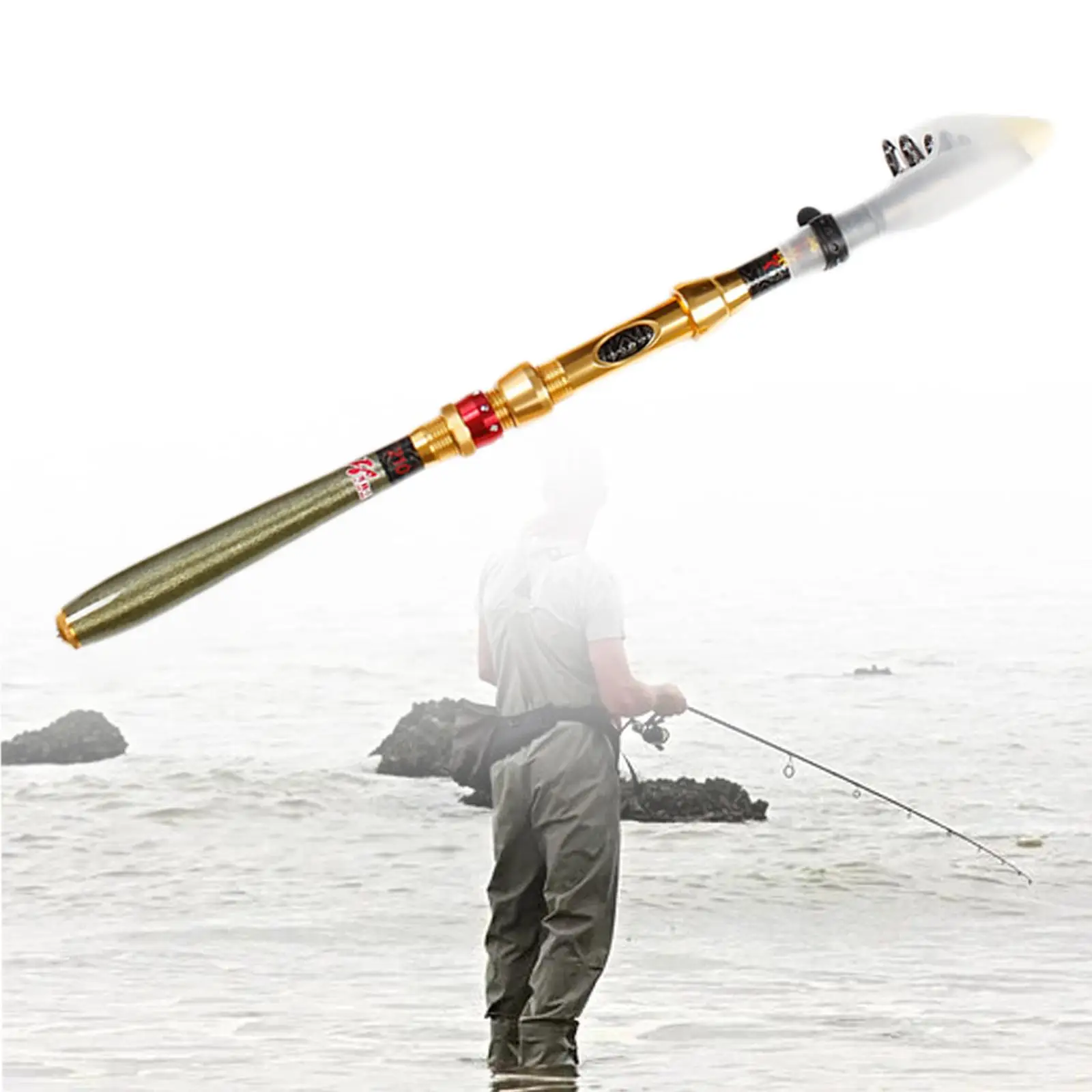 Telescopic Fishing Rod Portable Nonslip Handle for River Trout Fishing Gears