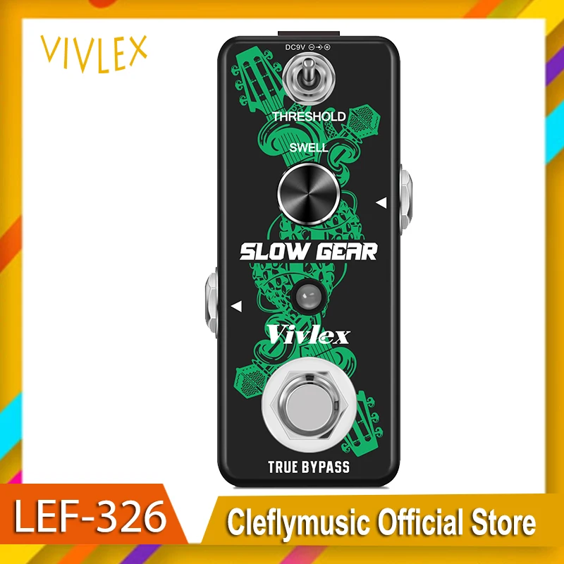 

VIVLEX Digital Delay Effect Pedal Slow Gear Violin-Like Sound Effect Volume Slow Hand Electric Guitar Effect Pedals True Bypass