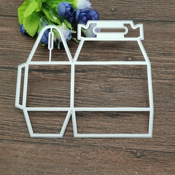 3D 접이식 선물 상자 공예 금속 절단 다이 스텐실, DIY 스크랩북 장식 엠보싱 수공예 템플릿