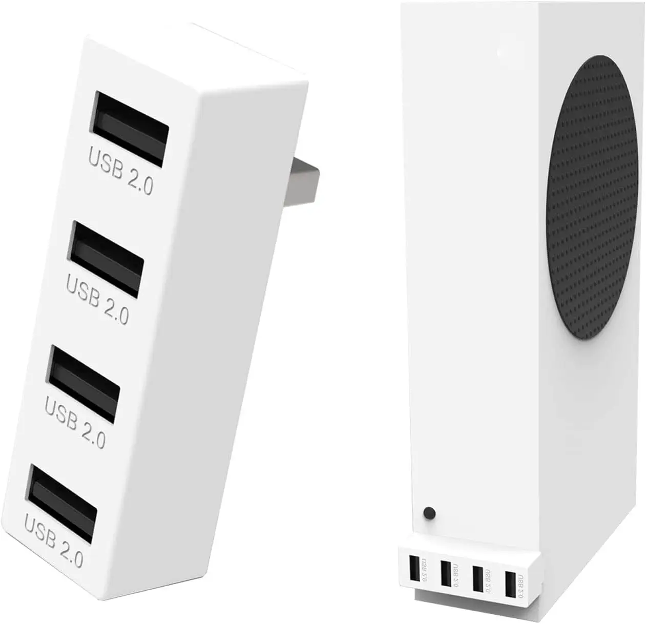4 Portlu USB Hub 2.0 Taşınabilir Yüksek Hızlı USB Hub Splitter Genişletme Adaptörü Xbox Series S SS Konsolu İçin Tak ve Çalıştır