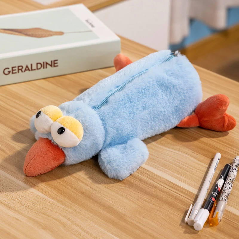 

Мультяшный стилус Колибри, фотокосметичка, сумка для хранения, Симпатичная плюшевая сумка для ручек, вместительная коробка для хранения школьных принадлежностей