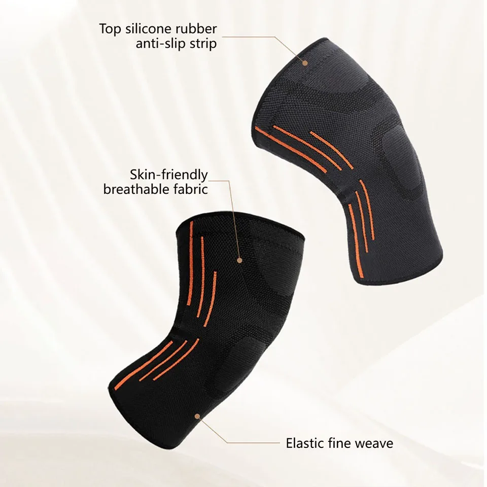 AOLIKES 1PCS New Knee Compression Sleeve-Best Knee Brace for Men & Women–Knee Support for Running,Basketball,Weightlifting,Gym