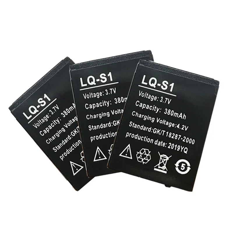 3.7V rechargeable battery 380mAh rechargeable battery Fit smart watch fashion meter QW09 DZ09 A1 W8 X6 V8 lithium battery LQ-S1
