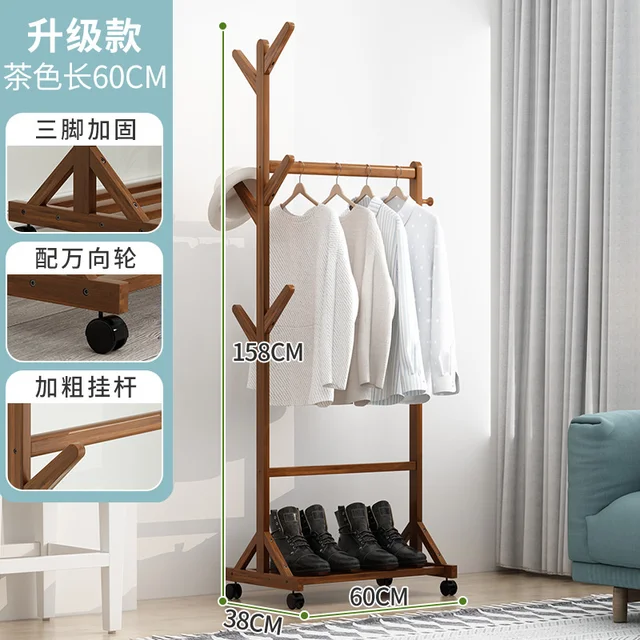 Shabby Chic Wood Hanger 懐かし Rack 60cm