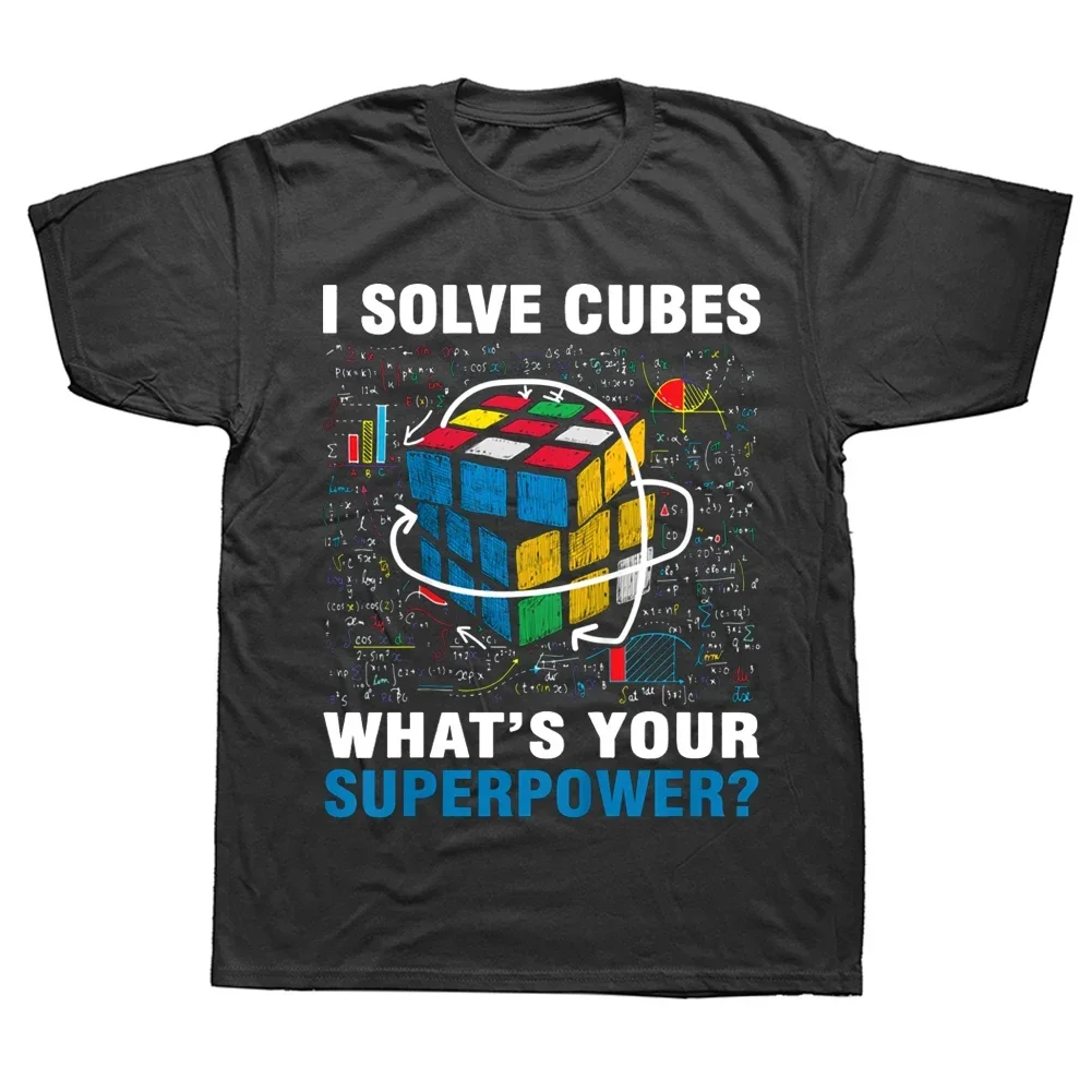 ICH Lösen Würfel Supermacht Lustige Geschwindigkeit Cubing T Shirts Sommer Baumwolle Streetwear Kurzarm Geburtstag Geschenke T-shirt Herren Kleidung