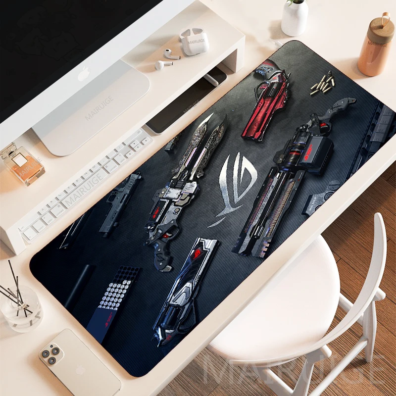 

400*900mm Asus Rog MousePad Large Mousepads Play Mats City Carpets Gamer Keyboard Mouse Pad black Gaming Accessories Desk Mats