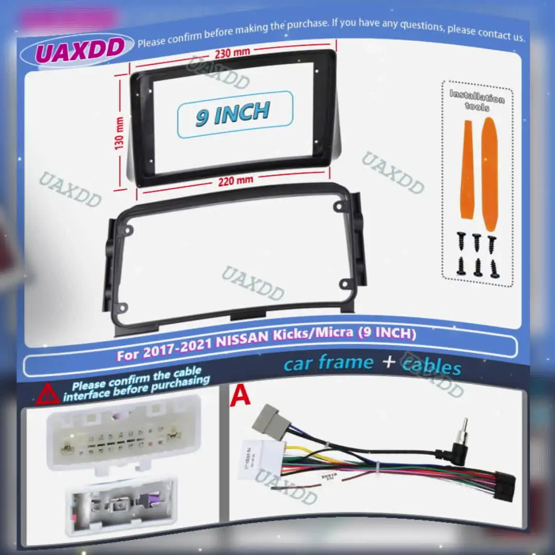 9 10 1-дюймовый для Nissan Micra Kicks 2017-2021 автомобильный радиоприемник стерео GPS Android плеер