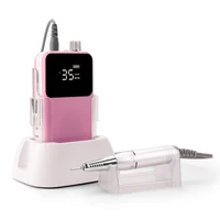 Portable Desktop Cordless Rechargeable 35000RPM Professional Nail Polisher Electric Manicure Drill Set Tools 1