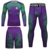 Cody Wholesale Top Sell Mma Rash Guard Custom Stylish Men's purple Compression Sportswear Bjj Rash Guard Running Sportsuits 1
