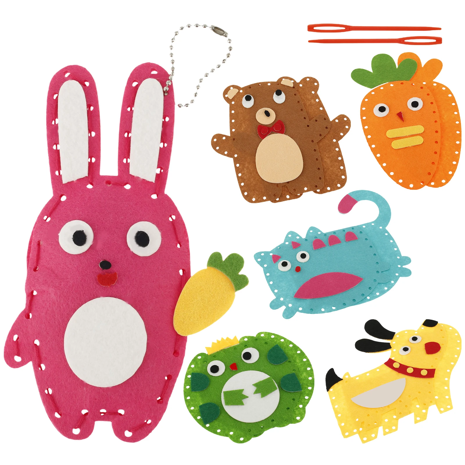 Sewing Kit Cute Animal Sewing Craft Set Fun and Educational DIY Doll Toys Beginners Kit DIY Handcraft