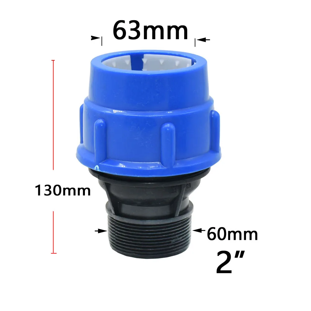 20/25/32/40/50mm PE Tube Quick Connector Elbow Tee Water Splitter Plastic Ball Valve Coupler Farm Irrigation Water Pipe Fittings