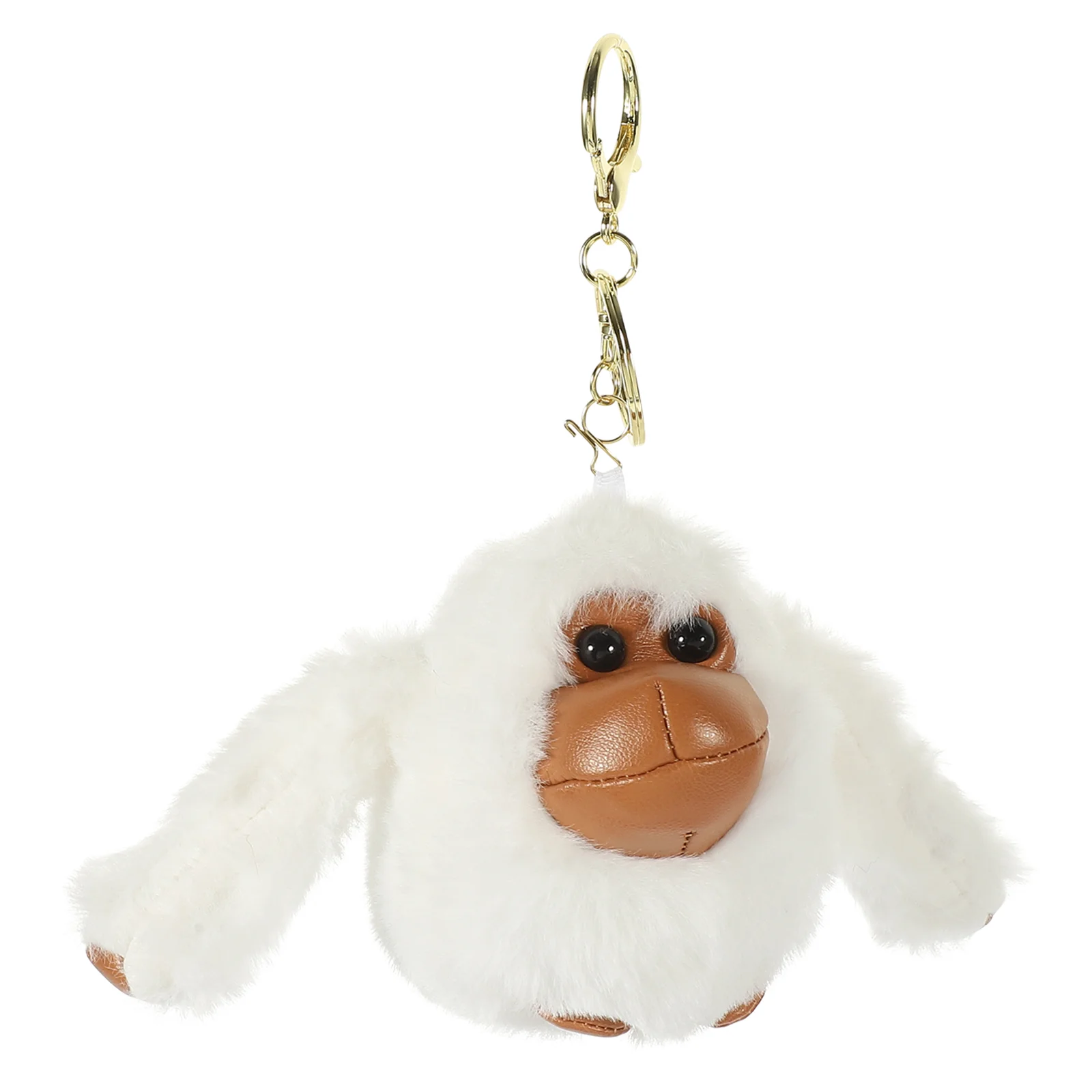 

Gorilla Animal Plush Pendant Keychain (plush Gibbon-brown) 1pc Stuffed Bag