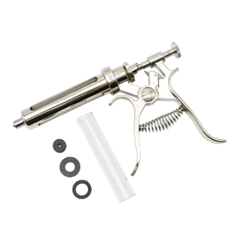 

Автоматический инструмент для вакцинации, шприц из нержавеющей стали для Инъекций животных, 10 мл, для коров, свиней, овец