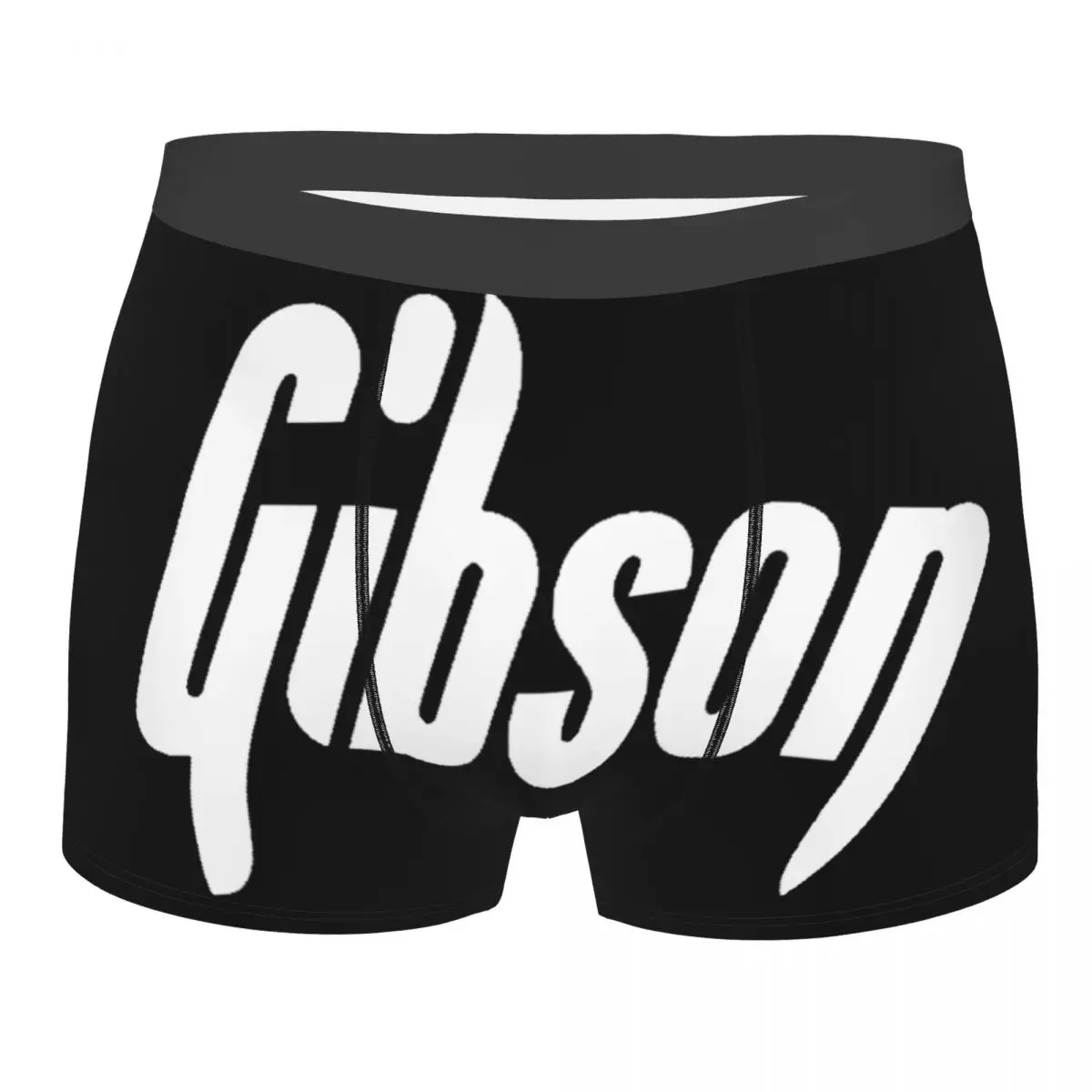 

Gibson Logo Boxer Shorts For Men 3D Printed Guitar Underwear Panties Briefs Breathable Underpants