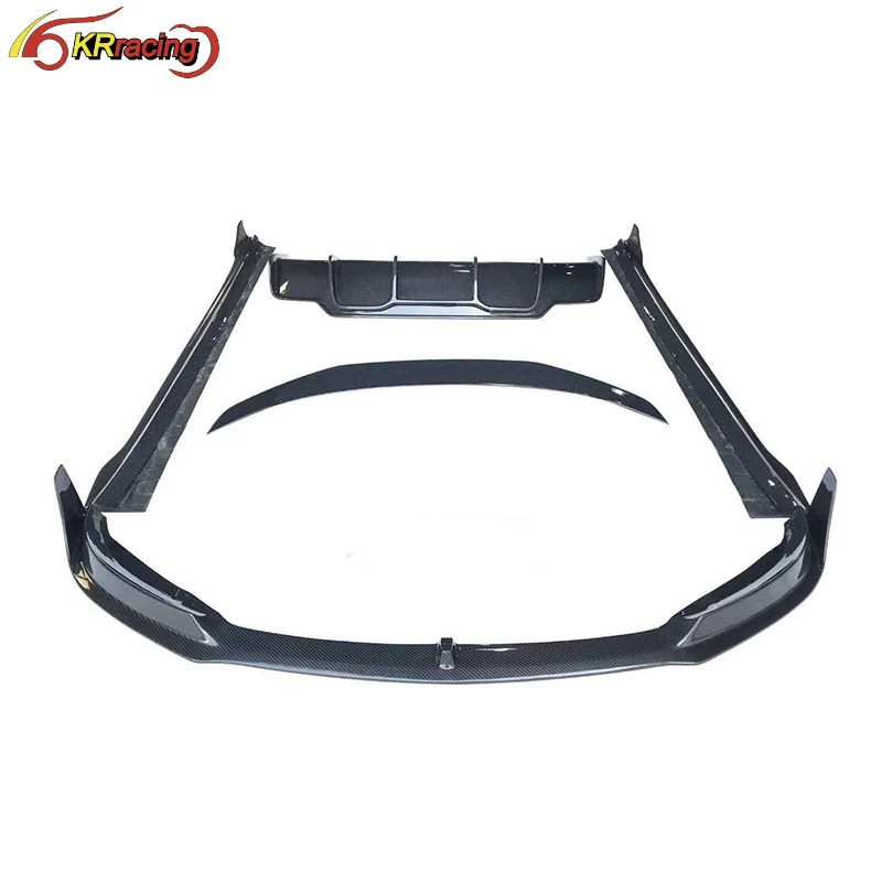 

Vorstein Style Dry Carbon Fiber Body Kit Front Lip Rear Diffuser Spoiler Side Skirts For Tesla Model 3 2016-2019