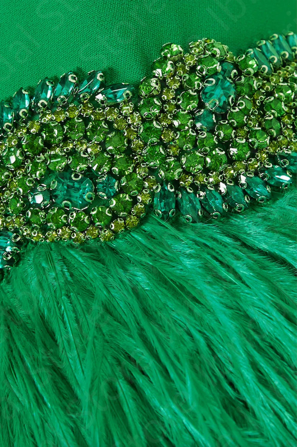Customized Vintage Green Evening Dresses Arabic 2025 Prom Gowns Feathers 3/4 Sleeves Wedding Guest Dresses High Neck Beaded 4