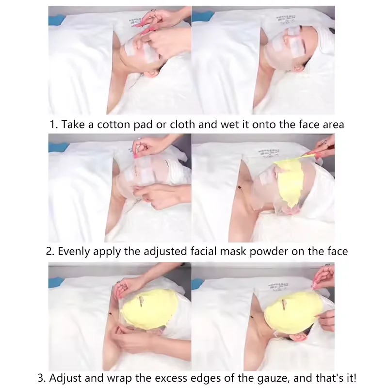 Soft Disposable Gauze Face Mask Sheets - Ultra-Thin DIY Spa Facial Treatment