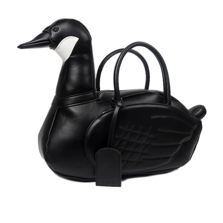 2025 New Cute Cartoon goose Shaped Handbag Ladies Creative 3D Personality Bag Fashionable Ladies Tote Bag
