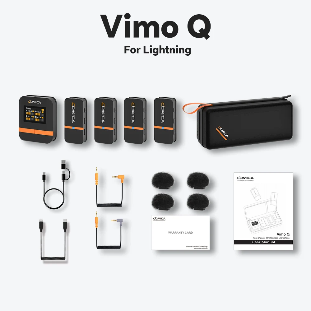 COMICA Vimo Q 4チャンネルミニワイヤレスマイク ワイヤレスラベリア