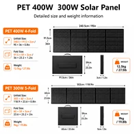 Panneau solaire portable, plusieurs puissances disponibles : 80W/E100/E200/P300/P400/E420, pour camping, camping-car et utilisation en extérieur. 6