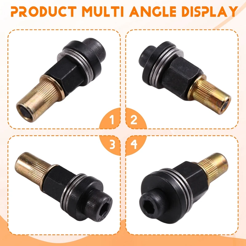 Hand Rivet Nut Tool Hand Riveting Tool Nuts Adapter For Nuts M3 M4 M5 M6 M8 M10 M12 Riveter