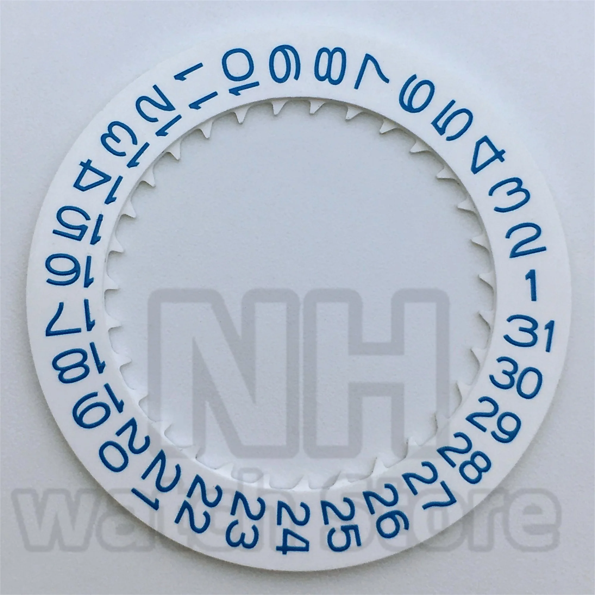 Luminous Watch Calendar Disc with Date Wheel for Modified Repair Tools - Black, White, Green, Blue Options
