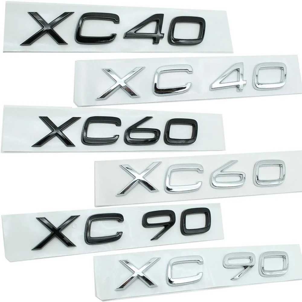 Per Volvo Xc40 Xc60 Xc90 Lettering Badge Car Rear Trunk Xc40 Xc60 Xc90 Emblem Sticker Accessori