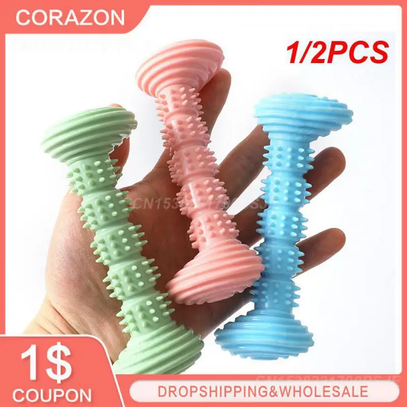 

1/2PCS Pet Dog Toy Teeth Cleaning Tpr Anti-gnashing Cleaning Stick Chewing Toys Rubber Chew Toy Strongly Recommended Interactive