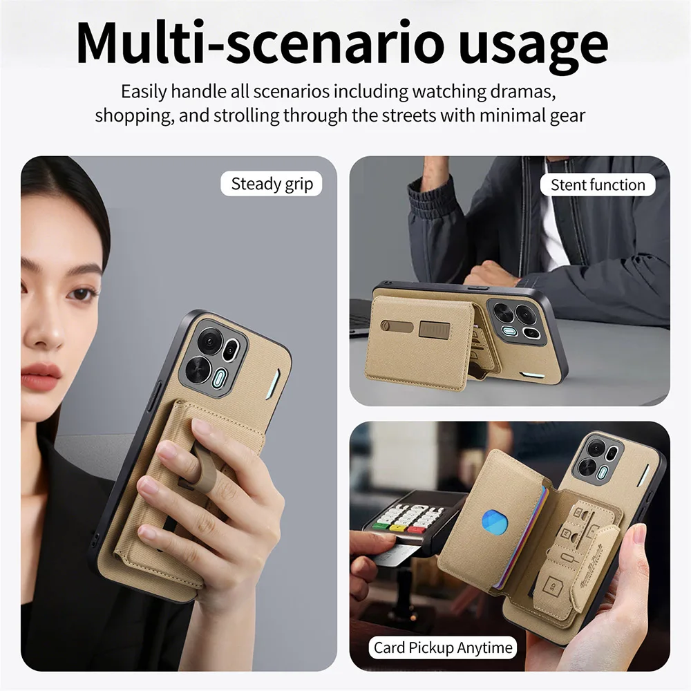 Enhanced Multifunctional Magnetic Phone Case with Storage