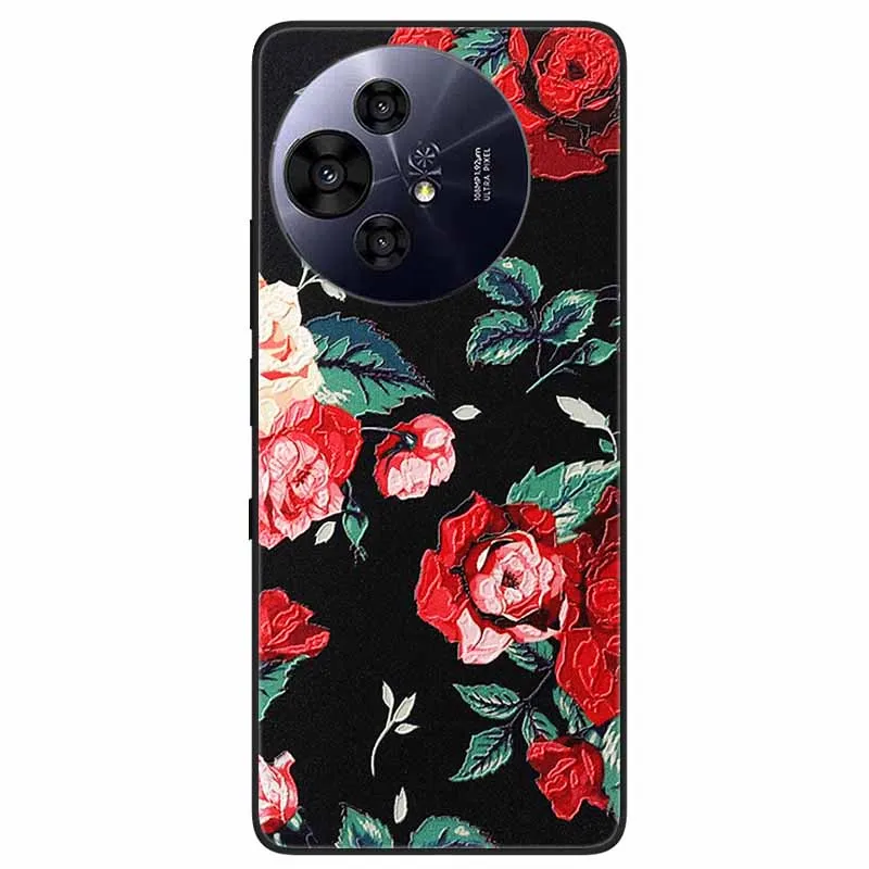Embossed Silicone TPU Soft Phone Case - 3D Design Protective Cover