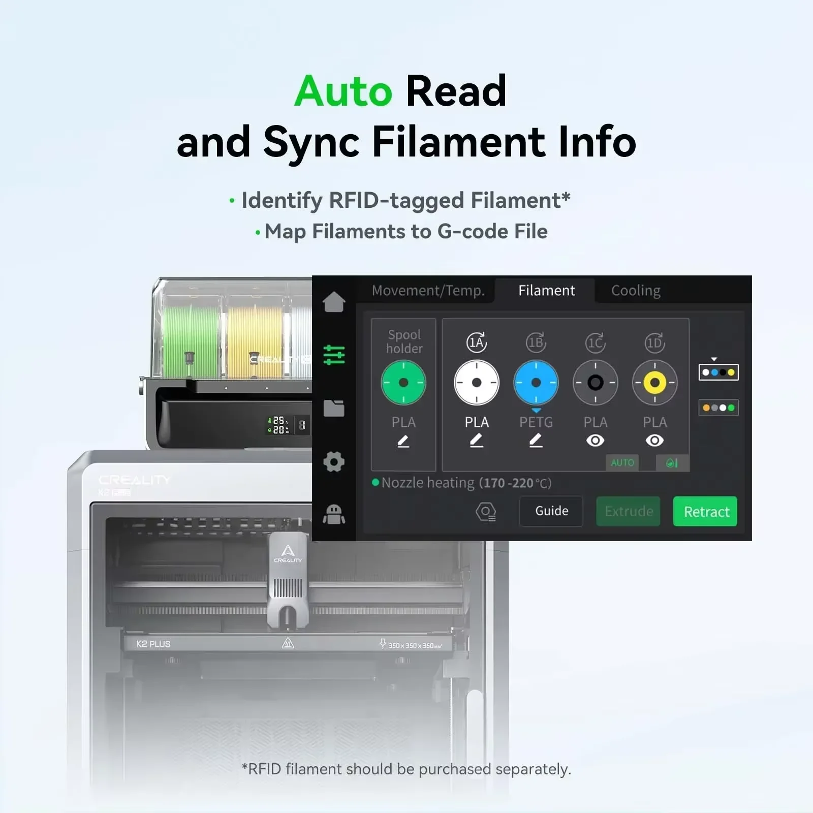 PIYO　新品　CREALITY CFS Amazon.com: Creality CFS, Multicolor 3D Printer Filament