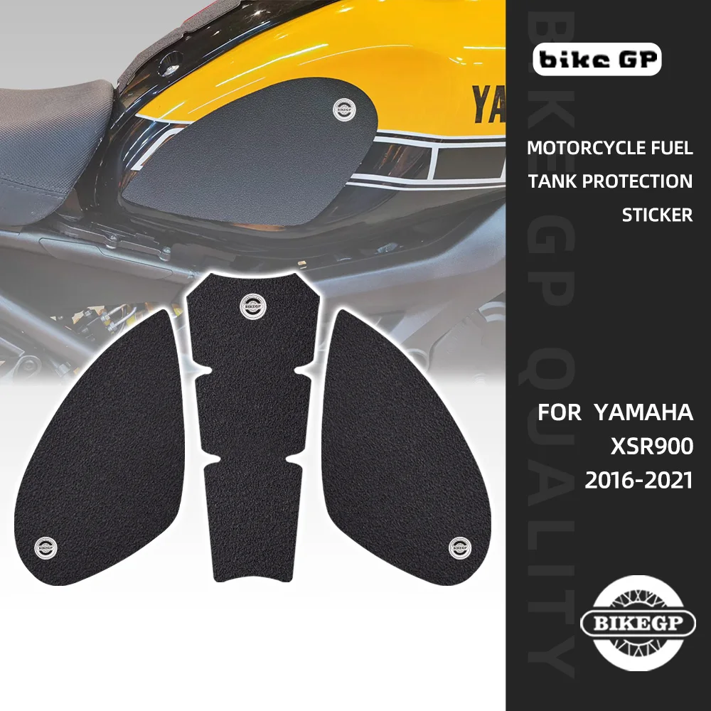 

Motorcycle Tank Pad Stickers For YAMAHA XSR900 2016-2021 Rubber Scratch Resistant Protector Cover Matte Texture Sticker