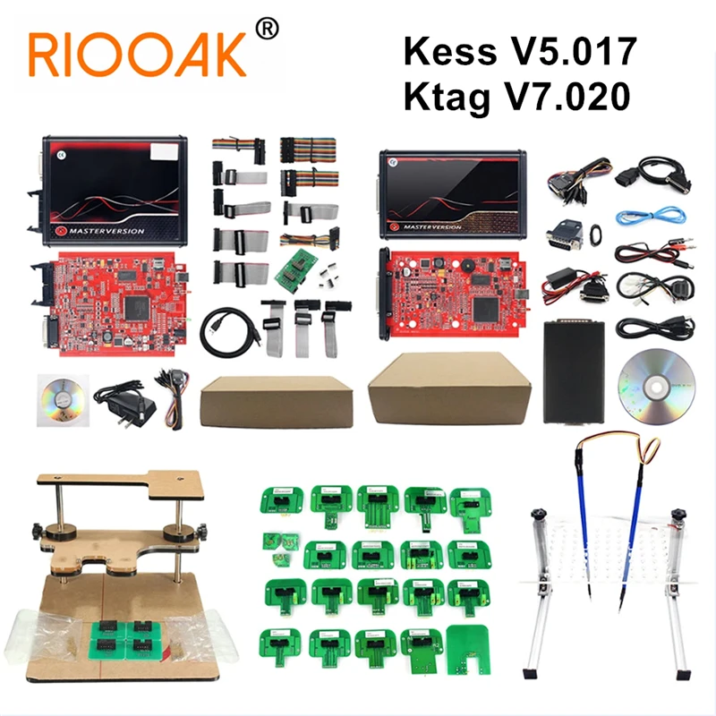 Full Set Programmer For Ktag V7.020 KESS V2.8 V2 V5.017 BDM Frame 22  Adapters SW V2.25 v2.47 K-TAG ECU Programmer