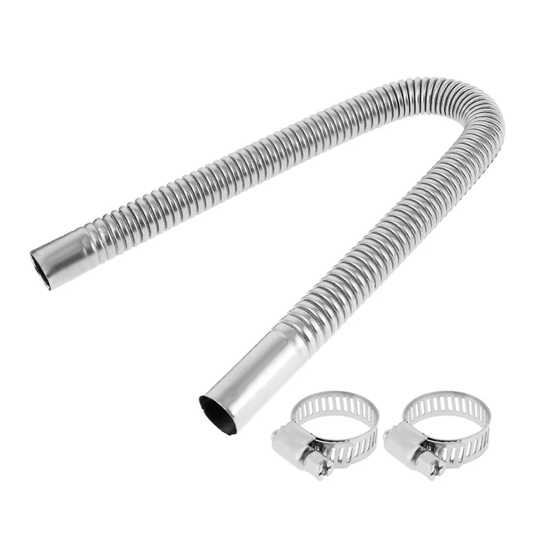 

60CM Double Deck Car Automatic Air Parking Heater Exhaust Pipe Ventilation Hose Fuel Tank Exhaust Pipe Hose