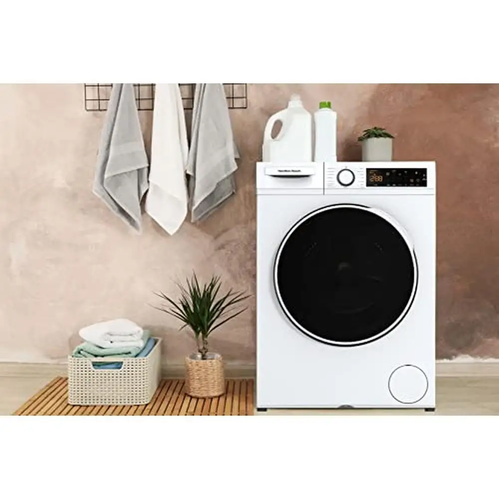 Front Load Washer-LED Display-5 Wash Cycles-2.2 cu ft Capacity-Quiet Operation-Stainless-Steel Tub-Easy Start-Up-Anti-Wrinkle 6