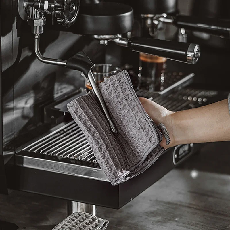Super saugfähiges Barista-Bar-Handtuch, Kaffeemaschine, spezieller Lappen, kein Flusen, quadratisches Handtuch, Reinigungstuch, Kaffeemaschine, Reinigungstuch