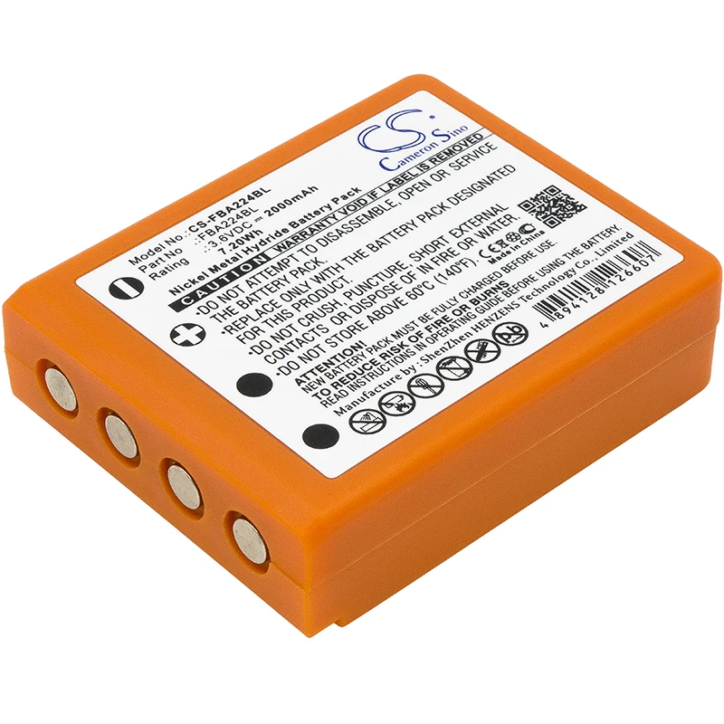 

CSNi-MHbattery для hbc3.6v2000mah