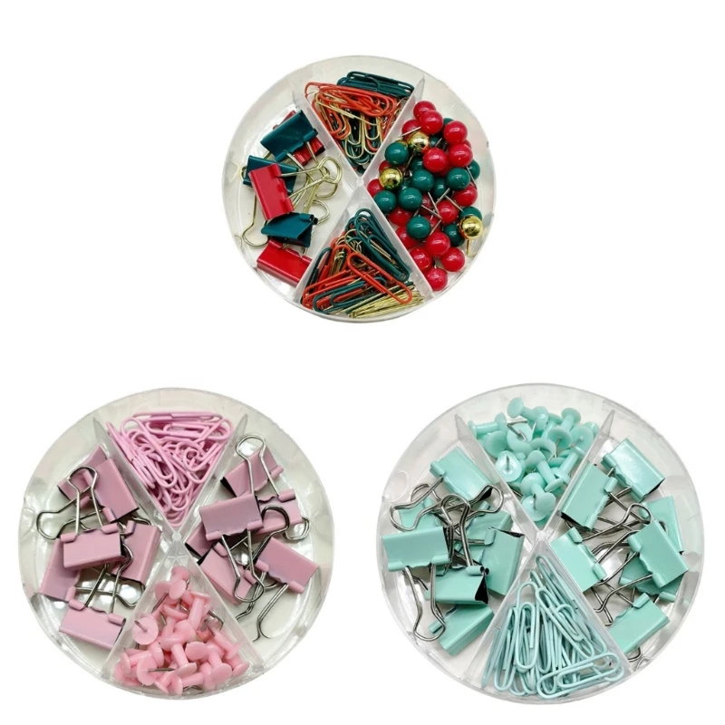 16FB 62/116Pcs 파일 바인딩 클립에는 종이 클립, 더브테일 클립, 압정이 포함됩니다.