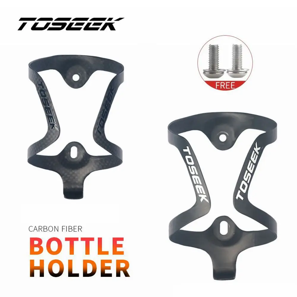 

TOSEEK Ultra Light 15g 3K / UD Carbon Fiber Bicycle Bike Drink Water Bottle Cage Holder Brackets for Road Bike MTB Cycling
