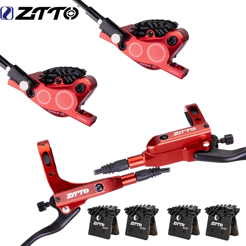 Mountain Bicycle Disc Brake Bicycle Disc Brake Mountain Bike Disc Brake Bicycle Disc Brake Pads Brake Pads Bike Brake Pads Bike Brake Pistons Bicycle Brake Piston Assembly Bicycle Brake Piston ZTTO MTB Hydraulic Brakes 4 Piston Brake Caliper M840 Brake Pads Disc 160mm BH59 oil needle Set Bicycle Components