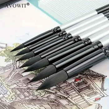 7-Piece Watercolor Brush Set 1