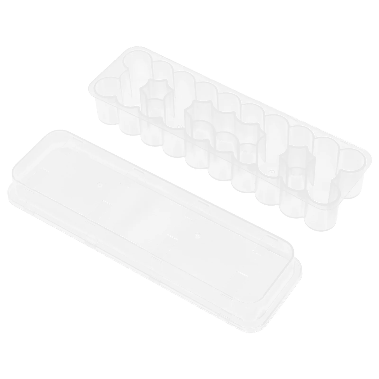 Plastic Case Box Durable Secure Portable Plastic Vial Shelf Test Tube Rack Essential Oils Storage Home ganization