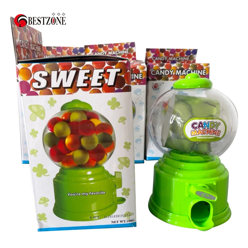 1Pcs Cute Sweet Mini Candy Machine Kids Bubble Gift Children Bank Toys Dispenser Gumball Coin Saving Box Piggy Bank Home Decor
