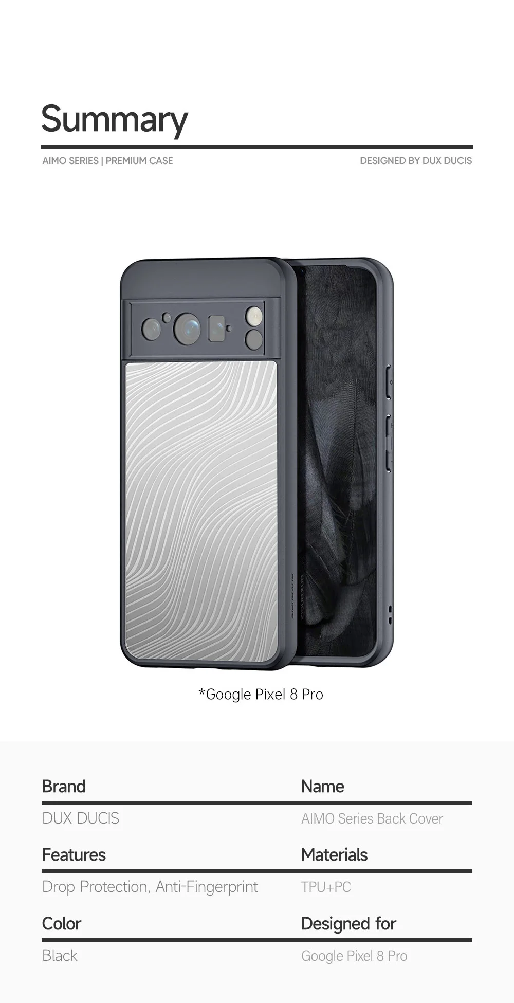 DUX DUCIS AIMO Series Protective Case for Google Pixel 8 Pro 13