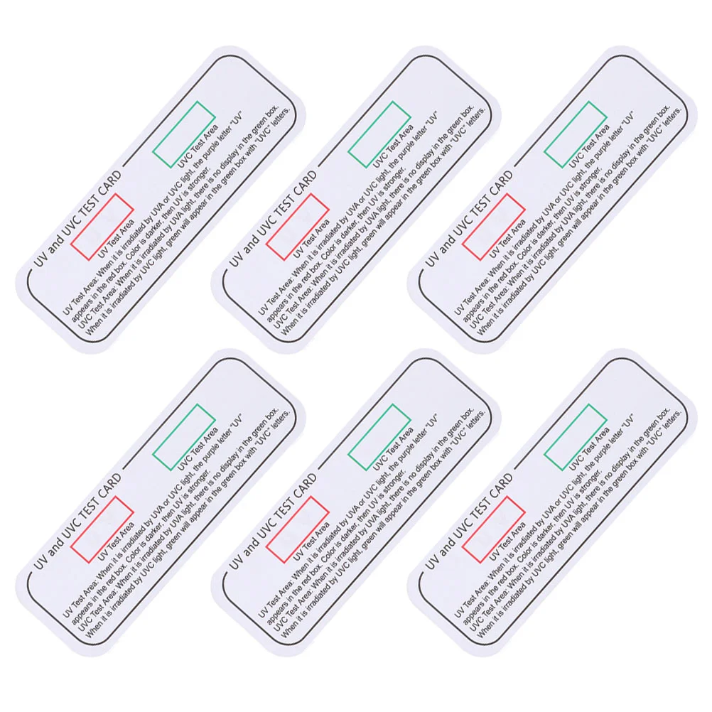UV Test Uvc Card Light Indicator Testing Cards Detection Bearded Dragon Accessories Indoor Strip uv test cards