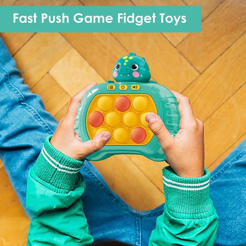 

Quick Push Game Machine Pop Light Fidget Toys Quick Push Bubble Game Machine Pop Push Bubble Budget Toys Handheld Pop Game Toy