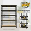 2 Packs 48" W x 24" D x 72" H Adjustable Garage Storage Shelves - 5-Shelf Heavy Duty Shelving Unit 6