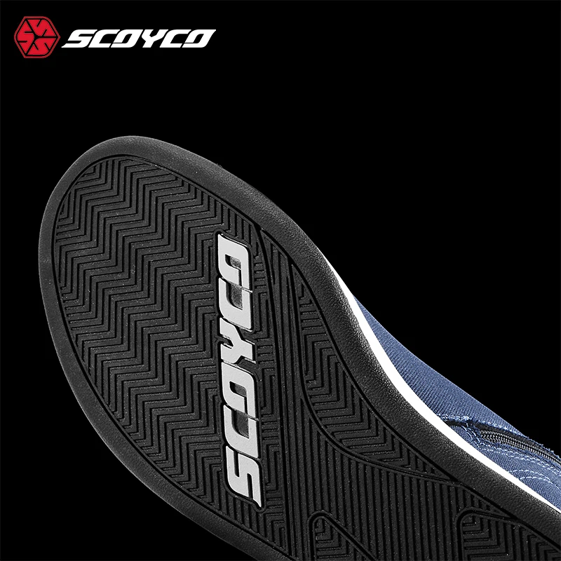 SCOYCO Motorcycle Riding Shoes Casual Commuter Boots Protective Fall Resistant Wear Boots Four Seasons Men's Riding Shoes - Image 6