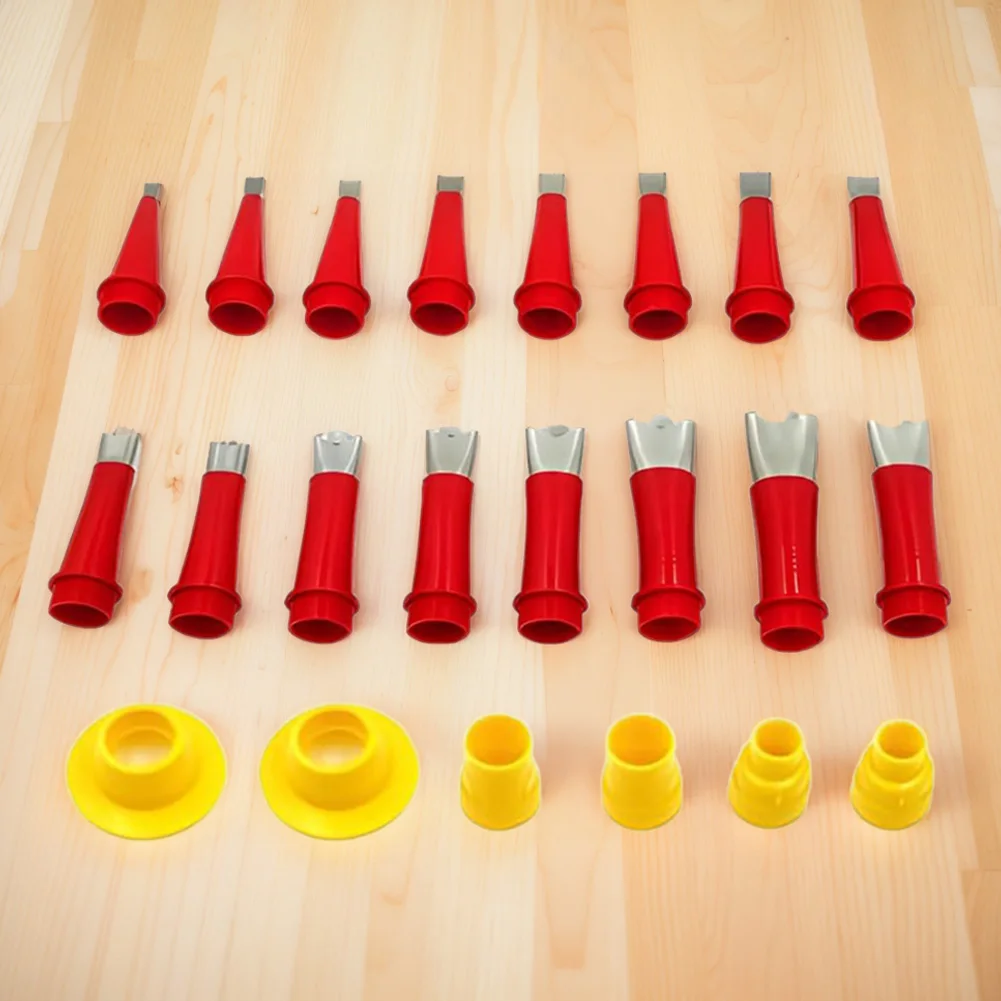 22 PCS/Set Stainless Steel Caulk Nozzle Applicator Glue Silicone Sealant Finishing Tool Caulking Nozzle for Kitchen Bathroom 4